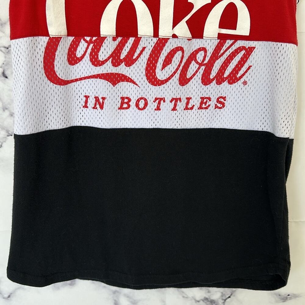 COCA-COLA Red White Mesh Black Athletic Tank Top Size XS - Picture 5 of 11